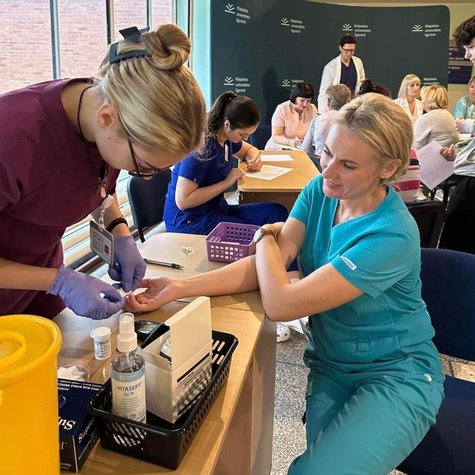 KUL – nemokama diabeto patikra ir paskaita