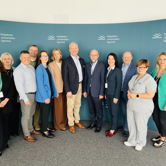 KUL ir Kauno miesto poliklinikos vadovybė dalijosi patirtimi