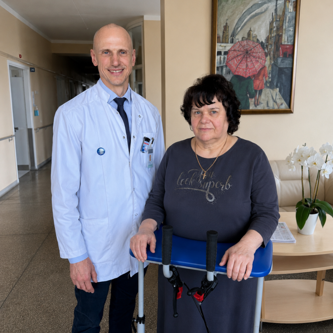 KUL atlikta reta operacija pacientei sugrąžino viltį vaikščioti