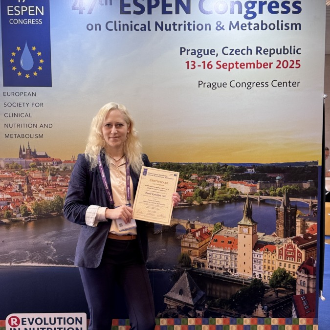 Gydytoja D. Karoblytė plečia komptetencijas klinikinės mitybos srityje